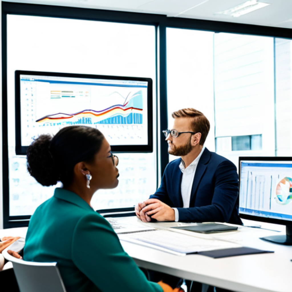 **Prompt:** A diverse group of fully clothed professionals analyzing financial charts and data on computer screens in a brightly lit, modern office. The scene depicts responsible investment and financial planning. Safe for work, appropriate content, professional environment, perfect anatomy, correct proportions, natural pose, high quality.