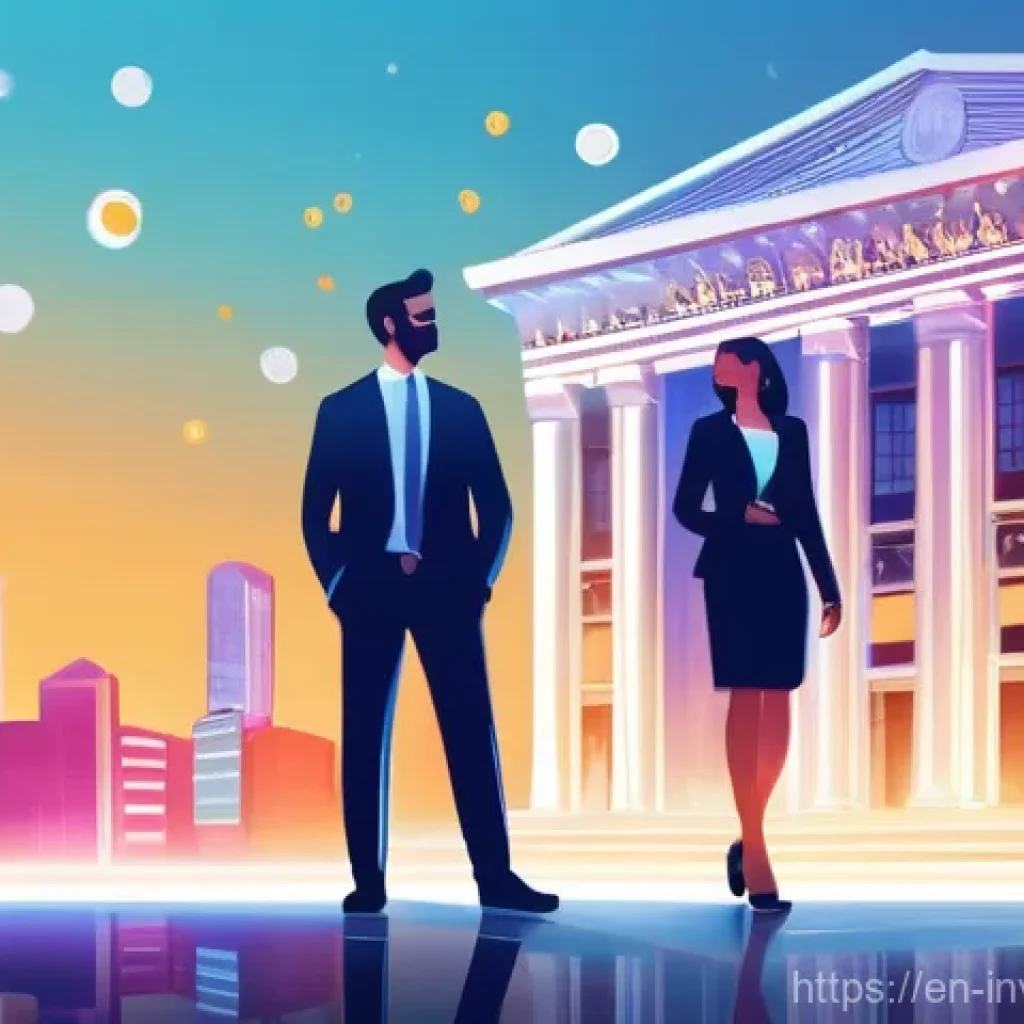 PP 대출 투자에서의 기회 포착 전략 - **Prompt:** A vibrant, modern illustration depicting a streamlined financial transaction. Two divers...