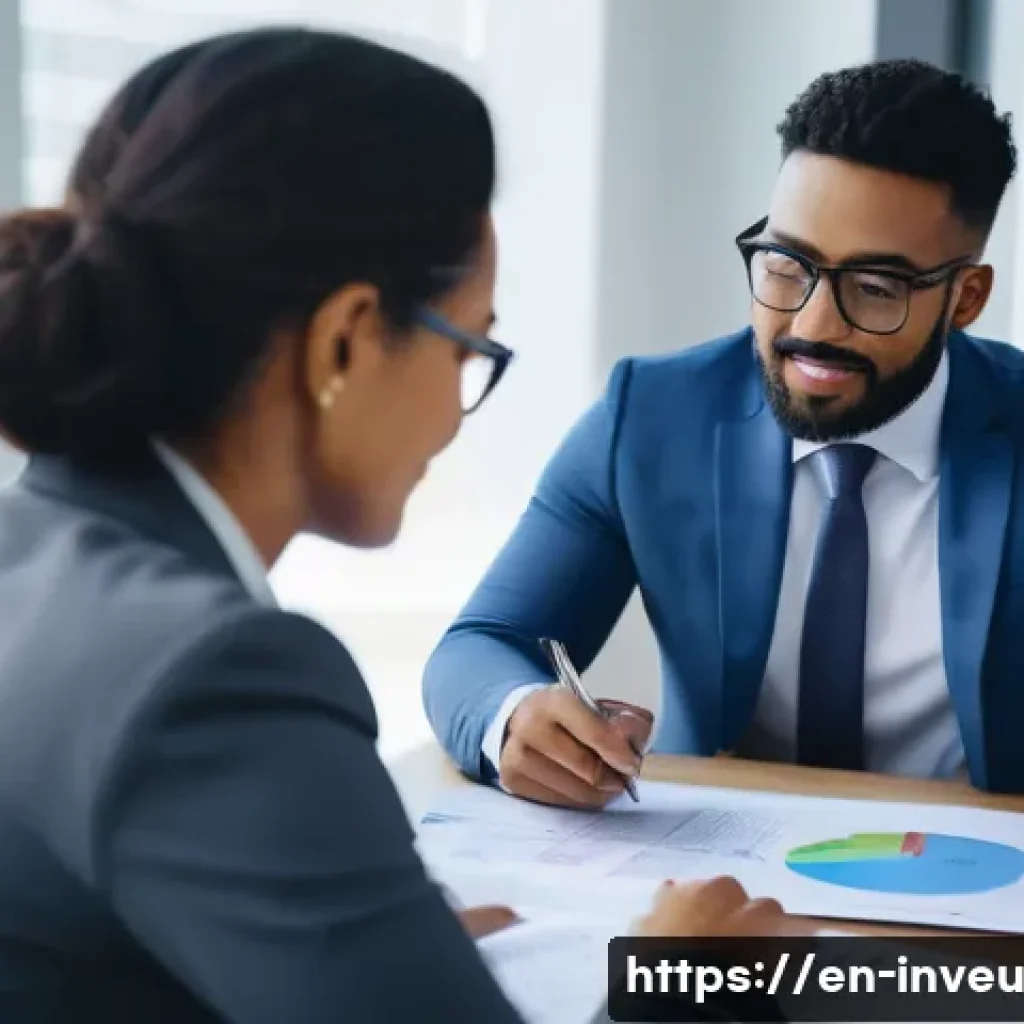 PP 대출과 전통 대출의 차이점 - A professional small business owner meeting with a financial advisor in a modern office, discussing ...