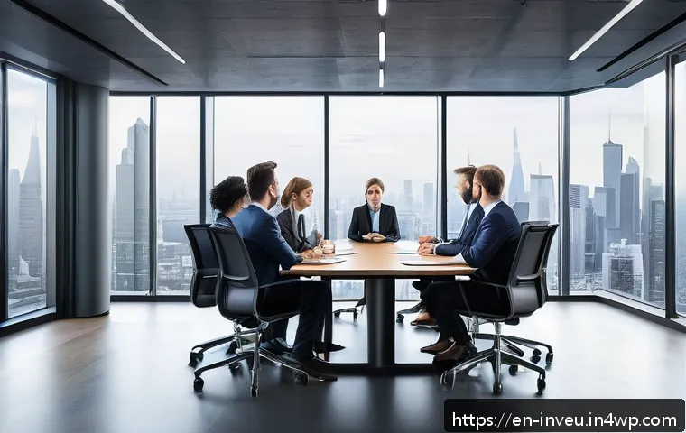 PP 대출 투자에 따른 경제적 이익 분석 - A professional business meeting scene inside a modern office with diverse entrepreneurs and investor...